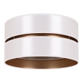 Duolla - Loftlampe DUO 1xE27/15W/230V diameter 40 cm hvid/guldfarvet