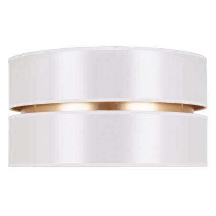 Duolla - Loftlampe DUO 1xE27/15W/230V diameter 40 cm hvid/guldfarvet
