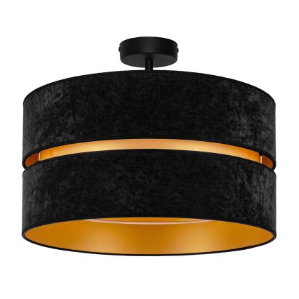 Duolla - Loftlampe DUO 1xE27/15W/230V diameter 40 cm sort/guldfarvet
