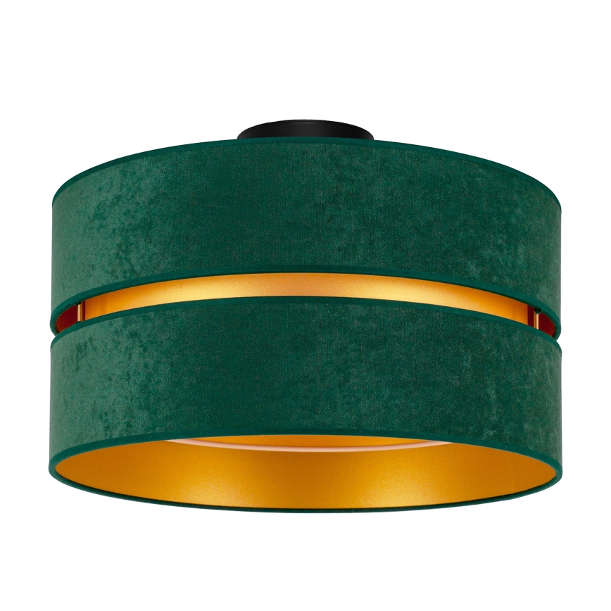 Duolla - Loftlampe DUO 1xE27/40W/230V diameter 40 cm grøn/guldfarvet