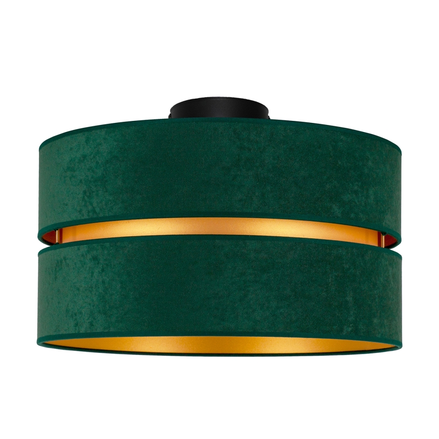 Duolla - Loftlampe DUO 1xE27/40W/230V diameter 40 cm grøn/guldfarvet