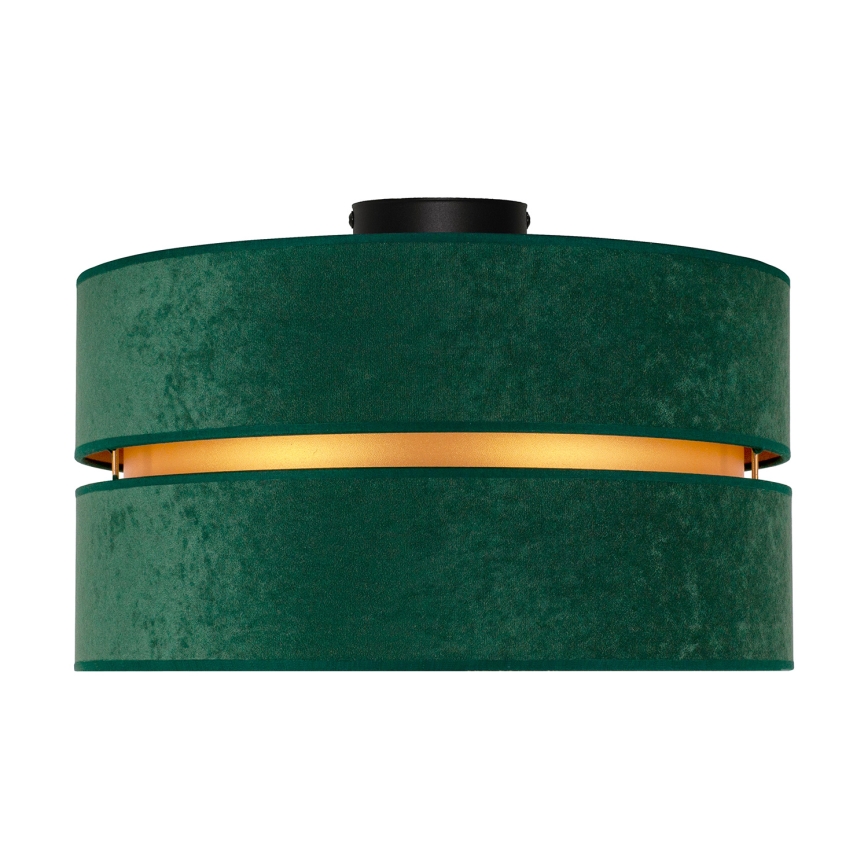 Duolla - Loftlampe DUO 1xE27/40W/230V diameter 40 cm grøn/guldfarvet