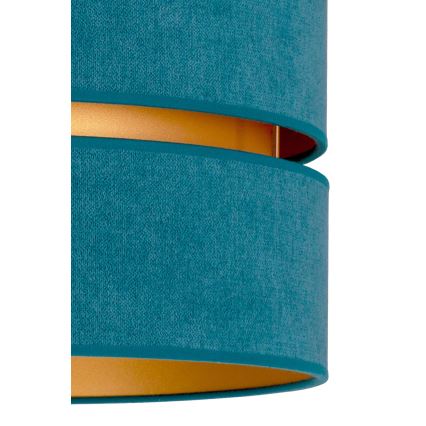 Duolla - Loftlampe DUO 1xE27/40W/230V diameter 40 cm turkis/guldfarvet