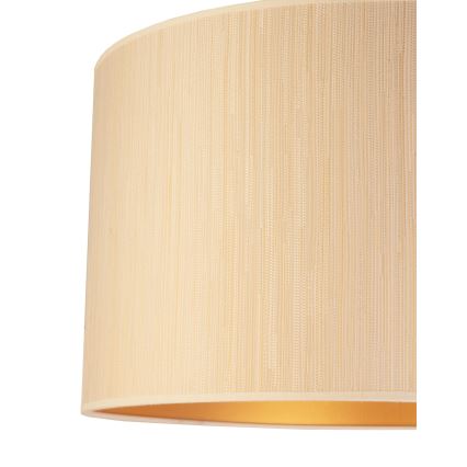 Duolla - Loftlampe ESSEX 1xE27/40W/230V diameter 45 cm beige/guldfarvet