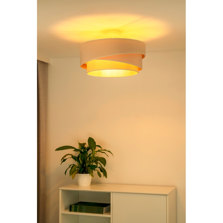 Duolla - Loftlampe KOBO 1xE27/15W/230V diameter 45 cm cremefarvet
