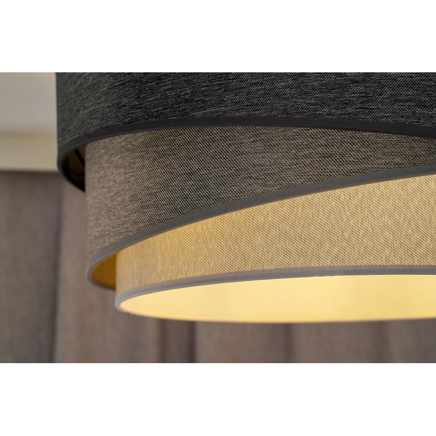 Duolla - Loftlampe KOBO 1xE27/15W/230V diameter 45 cm grå/hvid