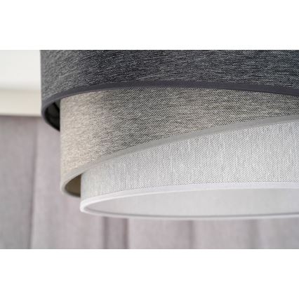 Duolla - Loftlampe KOBO 1xE27/15W/230V diameter 45 cm grå/hvid