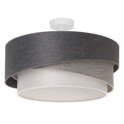 Duolla - Loftlampe KOBO 1xE27/15W/230V diameter 45 cm grå/hvid