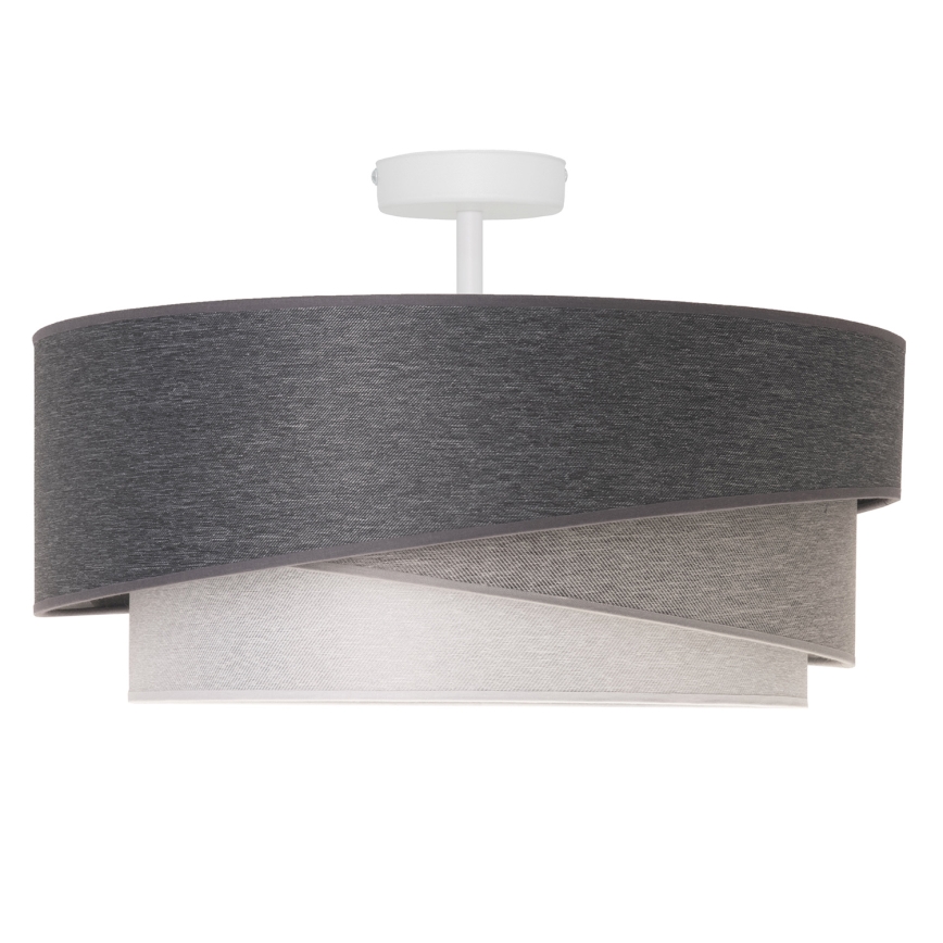 Duolla - Loftlampe KOBO 1xE27/15W/230V diameter 45 cm grå/hvid