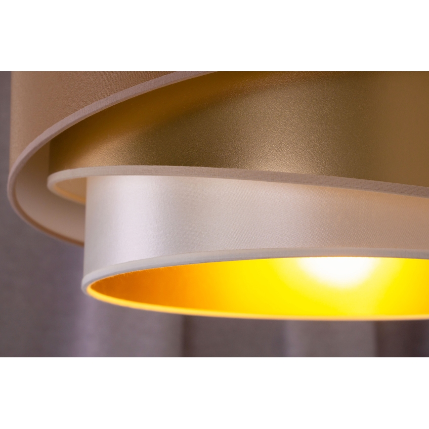 Duolla - Loftlampe KOBO 1xE27/15W/230V diameter 45 cm kobber/guldfarvet/hvid