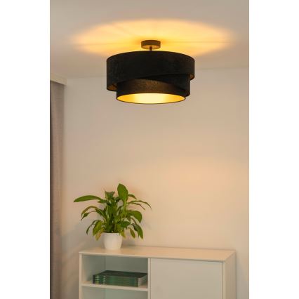 Duolla - Loftlampe KOBO 1xE27/15W/230V diameter 45 cm sort