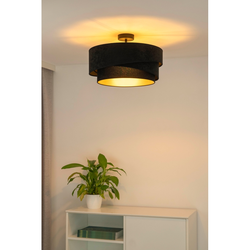 Duolla - Loftlampe KOBO 1xE27/15W/230V diameter 45 cm sort