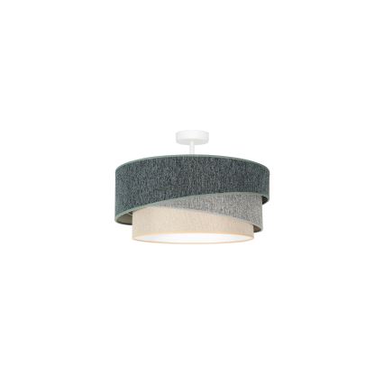 Duolla - Loftlampe KOBO ECO RECYCLING 1xE27/15W/230V diameter 45 cm grøn/grå/cremefarvet