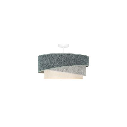 Duolla - Loftlampe KOBO ECO RECYCLING 1xE27/15W/230V diameter 45 cm grøn/grå/cremefarvet