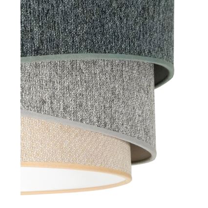 Duolla - Loftlampe KOBO ECO RECYCLING 1xE27/15W/230V diameter 45 cm grøn/grå/cremefarvet