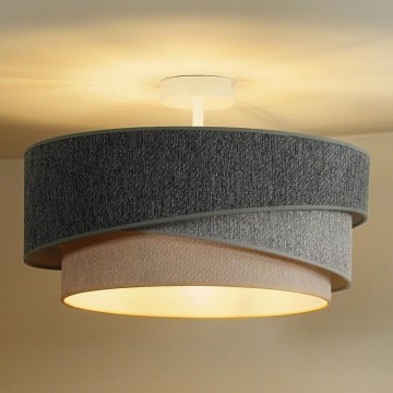Duolla - Loftlampe KOBO ECO RECYCLING 1xE27/15W/230V diameter 45 cm grøn/grå/cremefarvet