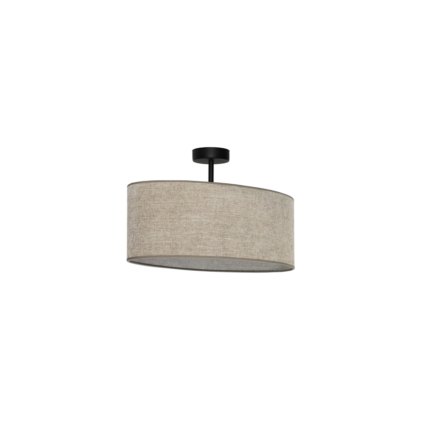 Duolla - Loftlampe OVAL 1xE27/15W/230V brun