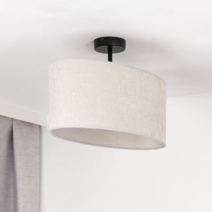 Duolla - Loftlampe OVAL 1xE27/15W/230V grå