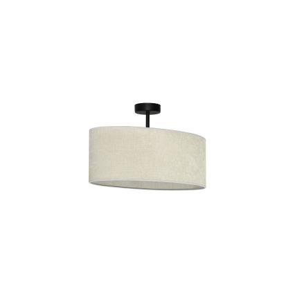 Duolla - Loftlampe OVAL 1xE27/15W/230V grå