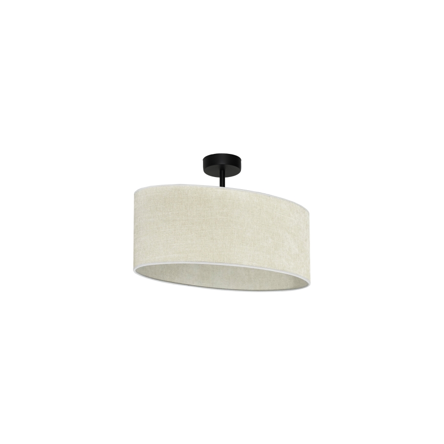 Duolla - Loftlampe OVAL 1xE27/15W/230V grå