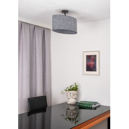 Duolla - Loftlampe OVAL 1xE27/15W/230V grå