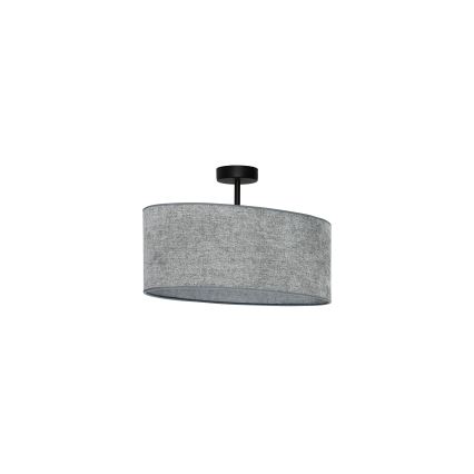 Duolla - Loftlampe OVAL 1xE27/15W/230V grå