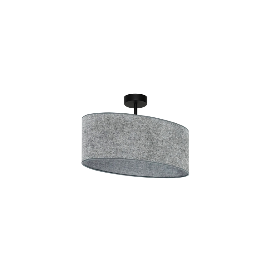 Duolla - Loftlampe OVAL 1xE27/15W/230V grå