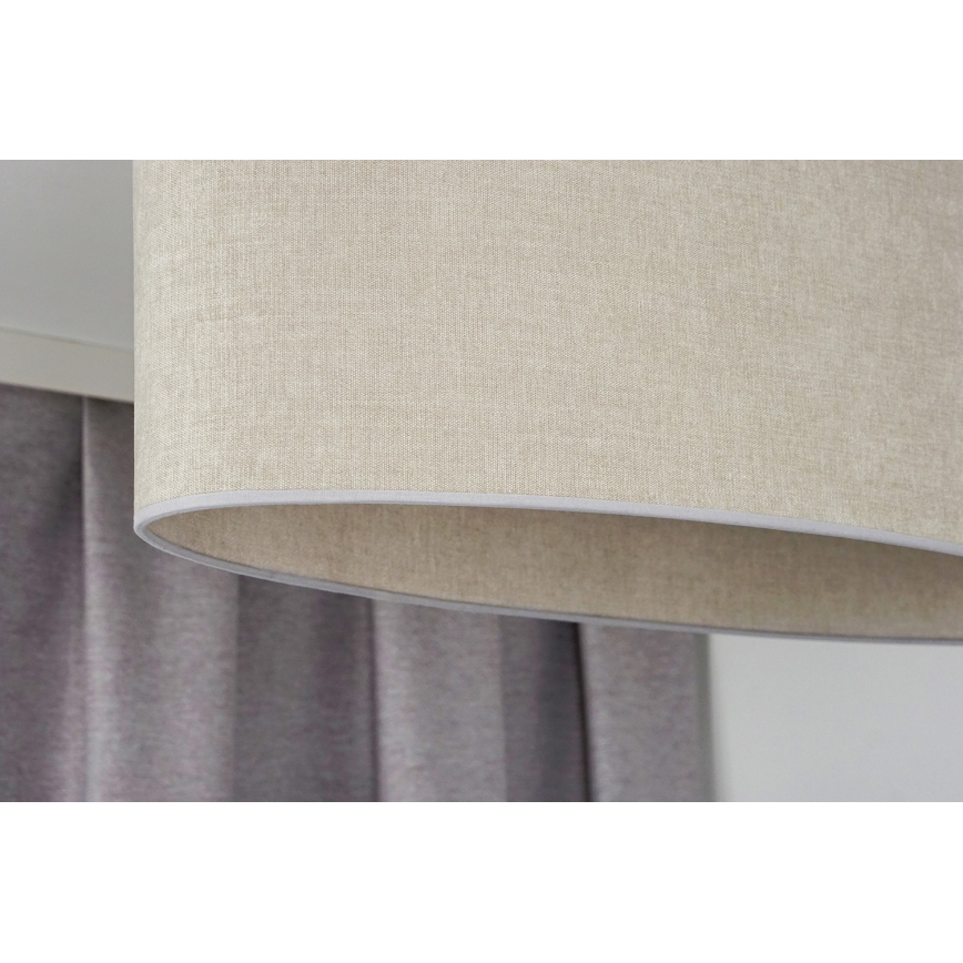 Duolla - Loftlampe OVAL 2xE27/15W/230V grå