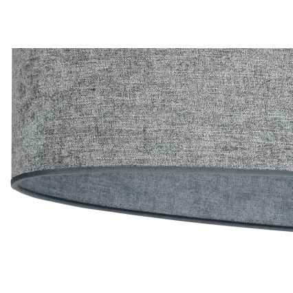 Duolla - Loftlampe OVAL 2xE27/15W/230V grå