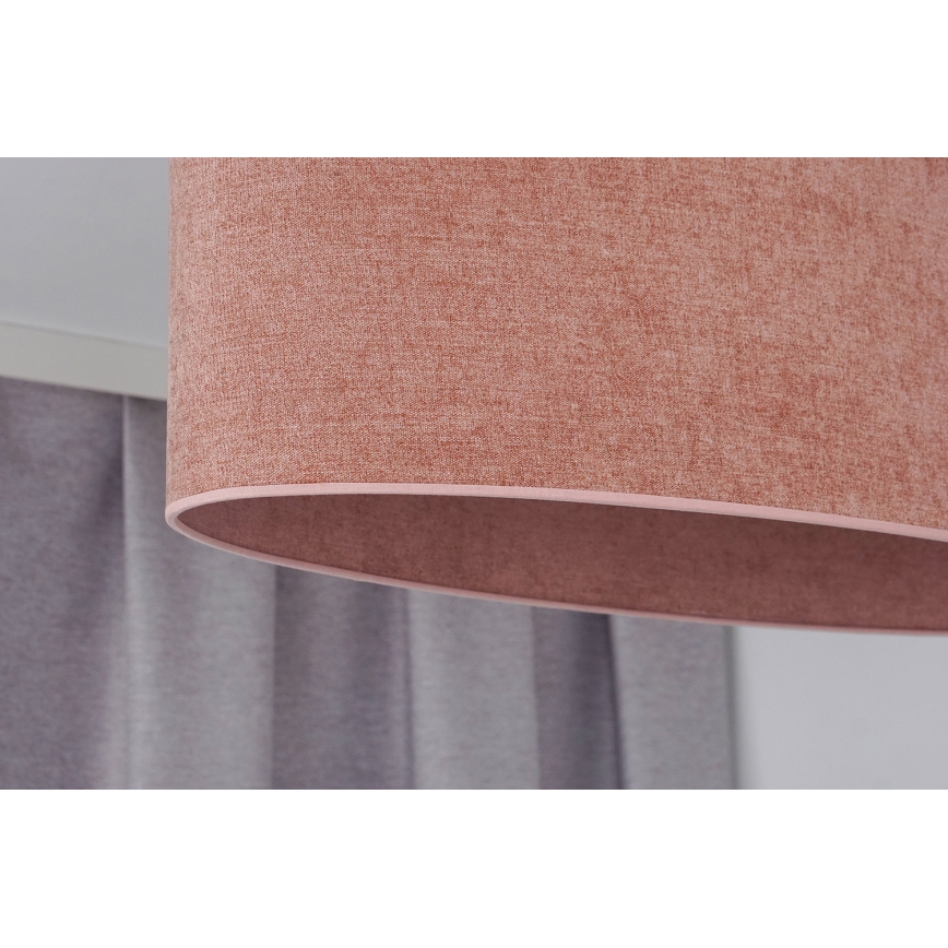 Duolla - Loftlampe OVAL 2xE27/15W/230V lyserød