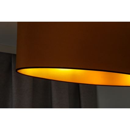 Duolla - Loftlampe OVAL VEGAN 1xE27/15W/230V brun