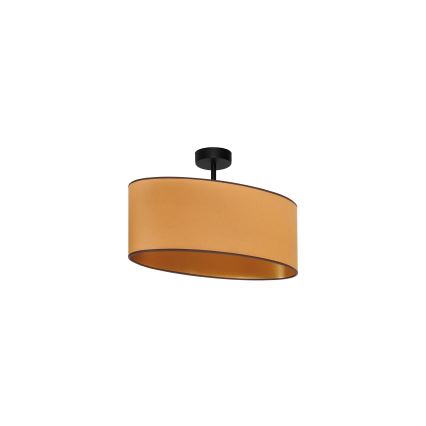 Duolla - Loftlampe OVAL VEGAN 1xE27/15W/230V brun