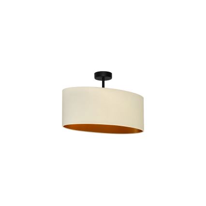 Duolla - Loftlampe OVAL VEGAN 1xE27/15W/230V cremefarvet