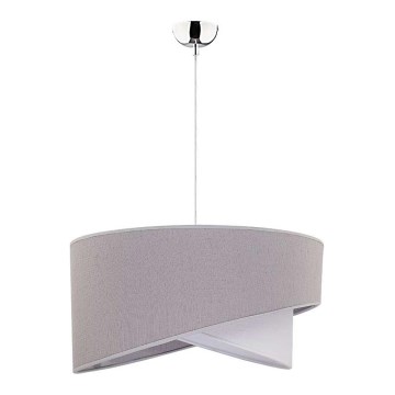 Duolla - Loftlampe på kabel CELLO 1xE27/40W/230V Ø 45 cm grå