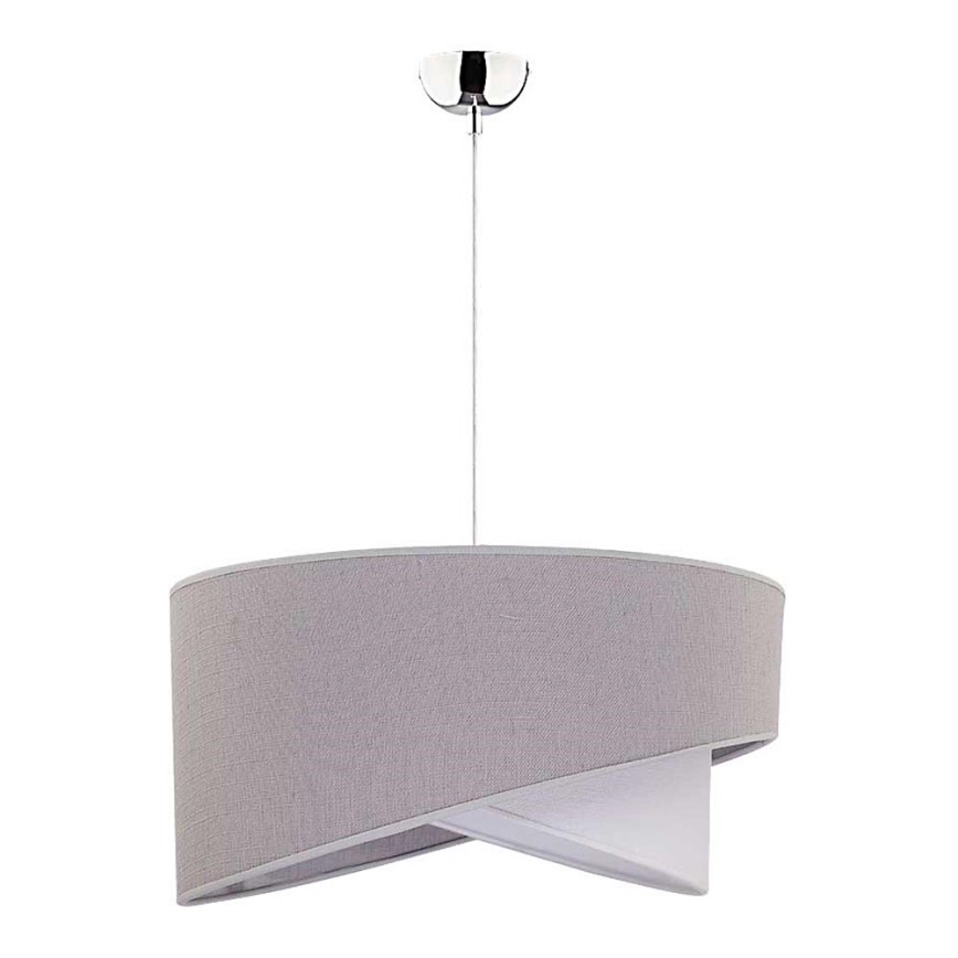 Duolla - Loftlampe på kabel CELLO 1xE27/40W/230V Ø 45 cm grå