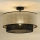 Duolla - Loftlampe RATTAN YUTE 1xE27/15W/230V diameter 45 cm cremefarvet/sort