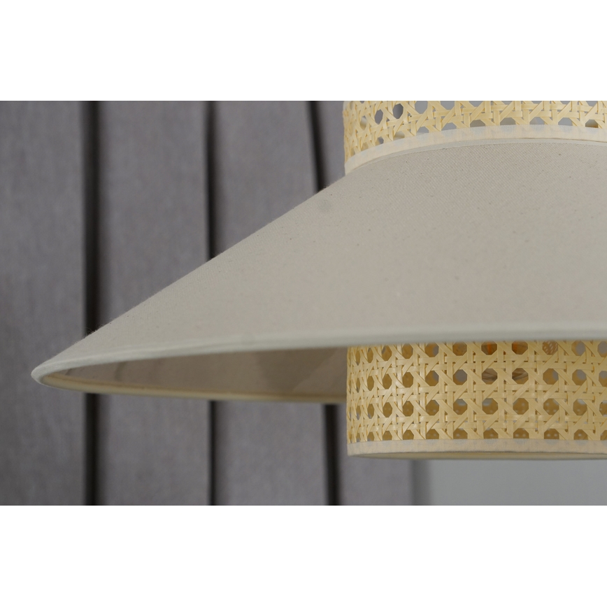 Duolla - Loftlampe RIO RATTAN 1xE27/15W/230V diameter 45 cm beige/Rattan