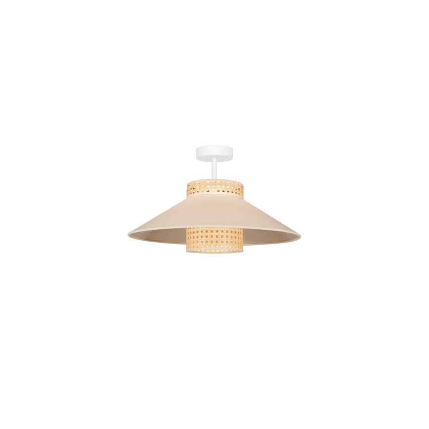 Duolla - Loftlampe RIO RATTAN 1xE27/15W/230V diameter 45 cm beige/Rattan