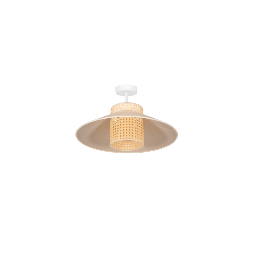 Duolla - Loftlampe RIO RATTAN 1xE27/15W/230V diameter 45 cm beige/Rattan