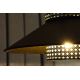 Duolla - Loftlampe RIO RATTAN 1xE27/15W/230V sort/guldfarvet