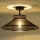 Duolla - Loftlampe RIO SHINY 1xE27/15W/230V diameter 45 cm sort/kobber