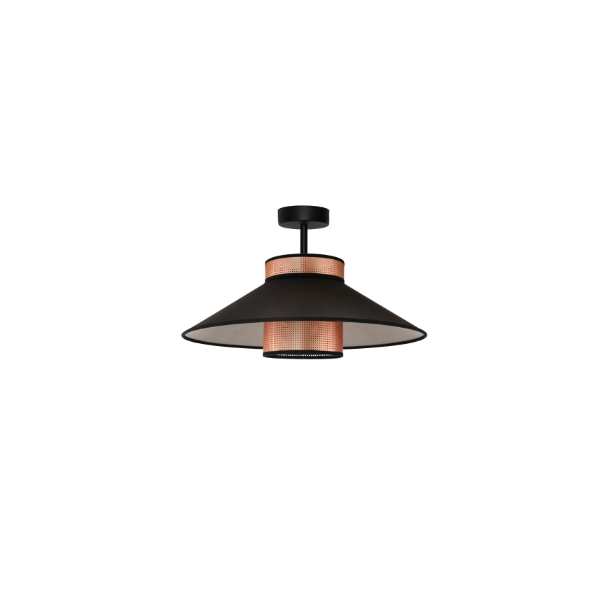 Duolla - Loftlampe RIO SHINY 1xE27/15W/230V diameter 45 cm sort/kobber