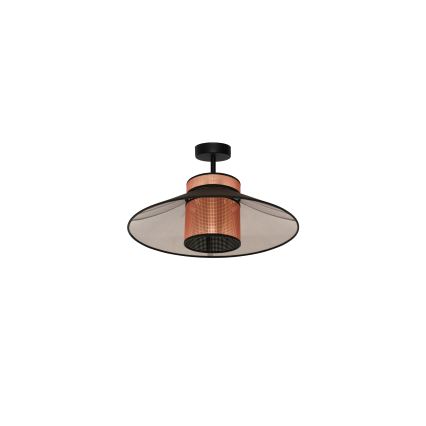 Duolla - Loftlampe RIO SHINY 1xE27/15W/230V diameter 45 cm sort/kobber