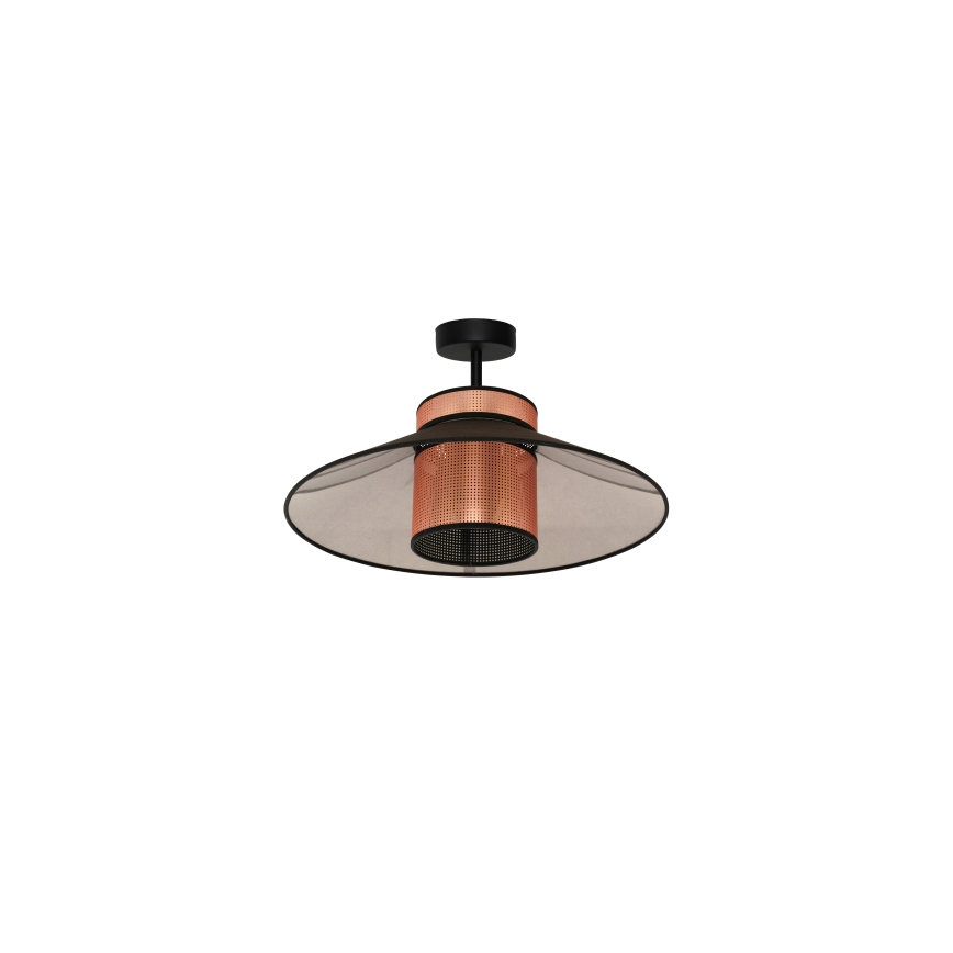 Duolla - Loftlampe RIO SHINY 1xE27/15W/230V diameter 45 cm sort/kobber