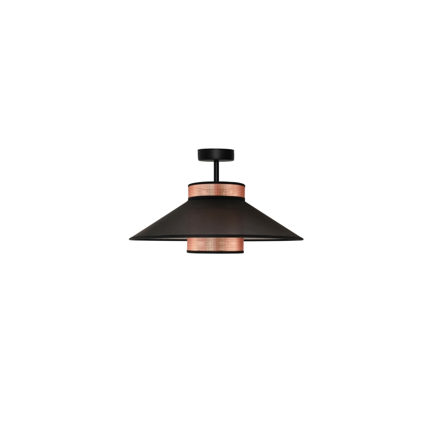 Duolla - Loftlampe RIO SHINY 1xE27/15W/230V diameter 45 cm sort/kobber