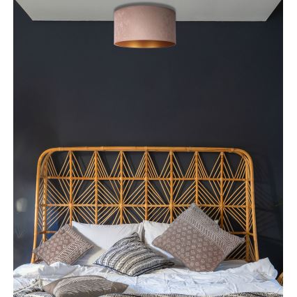 Duolla - Loftlampe ROLLER 1xE27/15W/230V Ø 40 cm beige/guld
