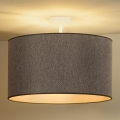 Duolla - Loftlampe ROLLER ECO RECYCLING 1xE27/15W/230V diameter 45 cm brun