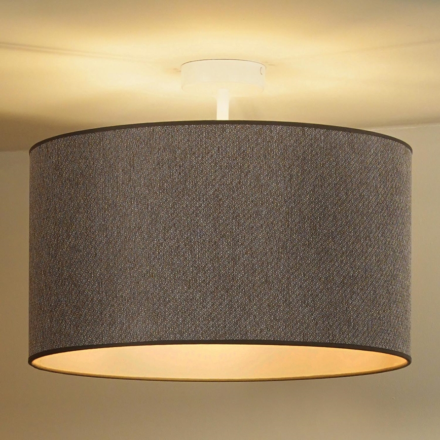 Duolla - Loftlampe ROLLER ECO RECYCLING 1xE27/15W/230V diameter 45 cm brun