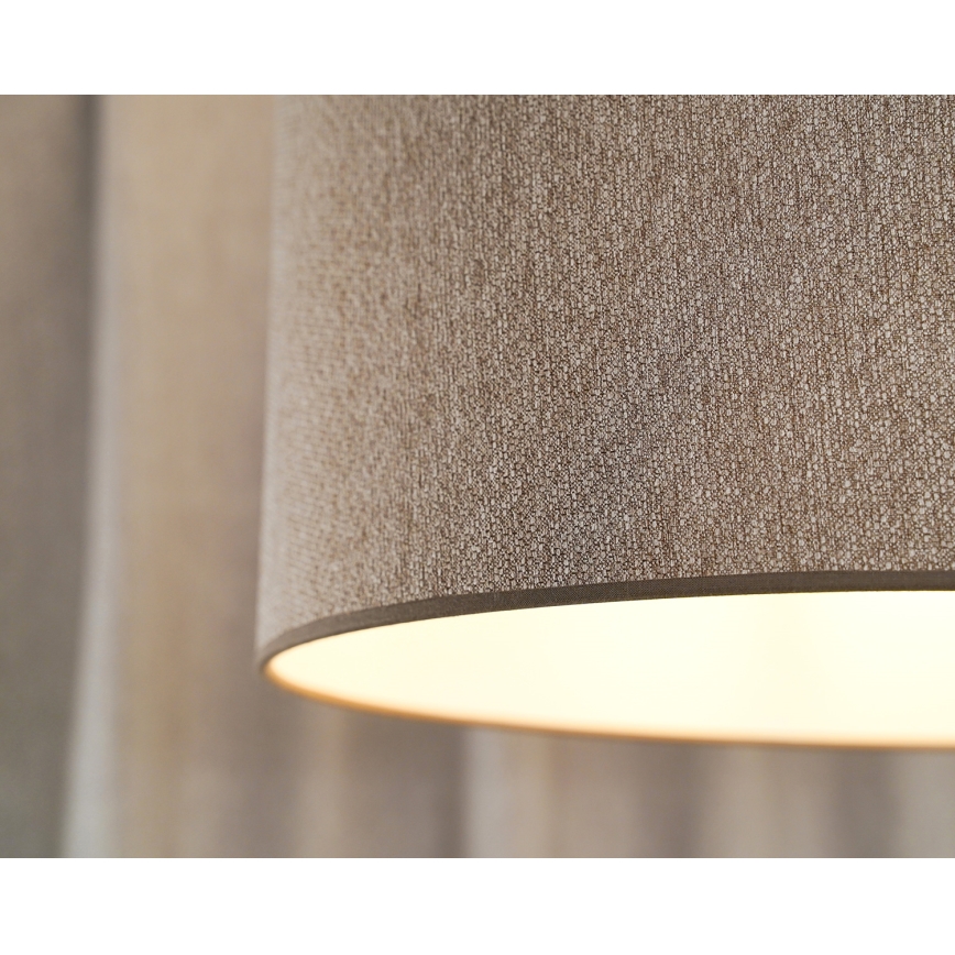 Duolla - Loftlampe ROLLER ECO RECYCLING 1xE27/15W/230V diameter 45 cm brun