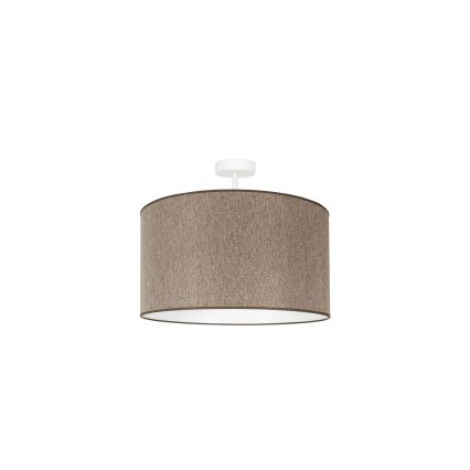 Duolla - Loftlampe ROLLER ECO RECYCLING 1xE27/15W/230V diameter 45 cm brun
